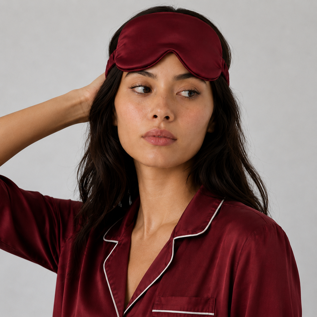 Silk Sleep Eye Mask — 100% Pure Silk, Soft Blackout