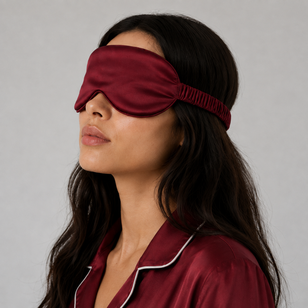 Silk Sleep Eye Mask — 100% Pure Silk, Soft Blackout