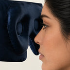 Classic Indigo silk lash extension sleep mask, view 2
