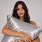 Silver Gray 22 momme mulberry silk pillowcase