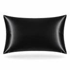 Black 22 momme mulberry silk pillowcase