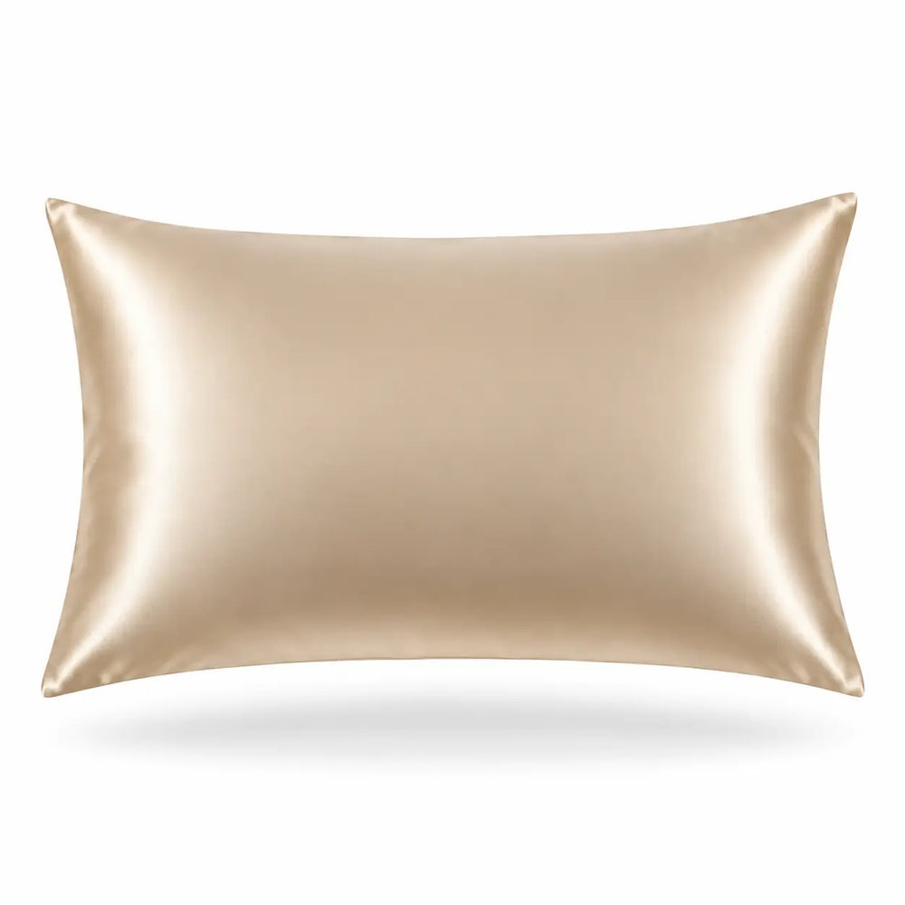 Light Champagne Silk Pillowcase — 22 Momme Mulberry