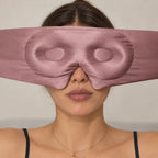 Desert Rose silk lash extension sleep mask, view 6