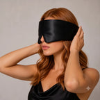 Black Deep Sleep silk eye mask, view 4